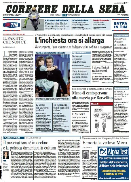 Il Corriere della Sera (19-07-10)