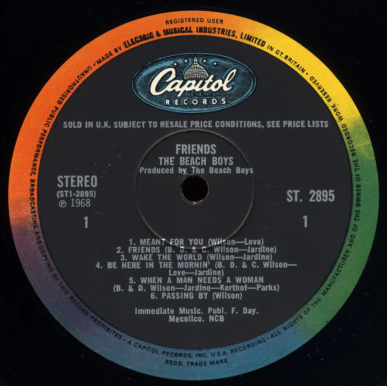 The Beach Boys - Friends (Capitol 1968) 24-bit/96kHz Vinyl Rip