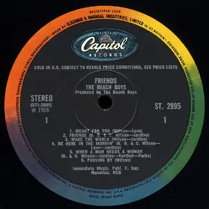 The Beach Boys - Friends (Capitol 1968) 24-bit/96kHz Vinyl Rip