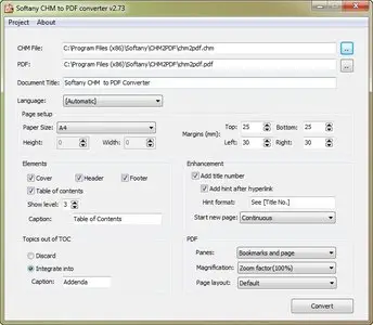 Softany CHM to PDF Converter 2.752