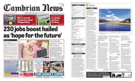 Cambrian News Arfon & Dwyfor – 19 March 2021