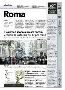 la Repubblica Roma - 7 Gennaio 2018