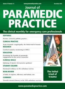 Journal of Paramedic Practice - December 2018