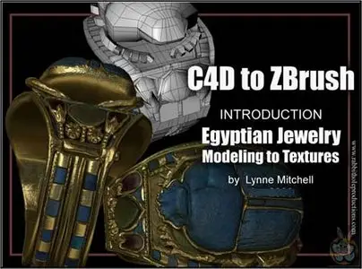 Egyptian Jewelry Modeling using C4D & zBrush