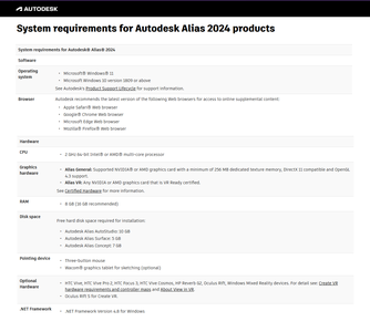Autodesk Alias AutoStudio 2024.1