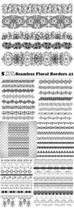 Vectors - Seamless Floral Borders 41