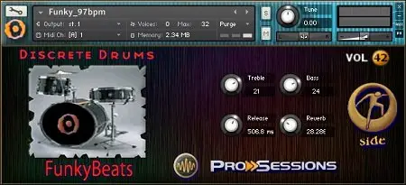 M-Audio Pro Sessions Vol.42 Funky Beats Loops KONTAKT