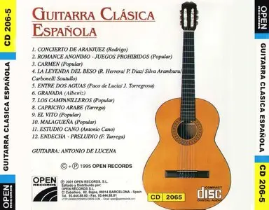 Antonio de Lucena – Guitarra clásica española (1995)
