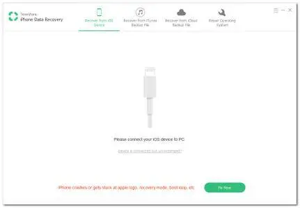 tenorshare iphone data recovery trial limitations