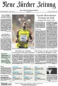Neue Zürcher Zeitung vom 12 August 2013