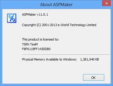 ASPMaker 11.0.1