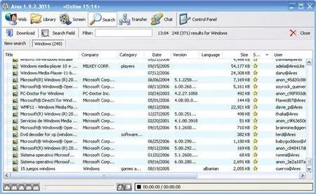 Ares Galaxy v.1.9.2