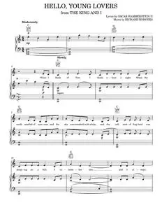 Hello, Young Lovers - Bobby Darin, Rodgers & Hammerstein, Stevie Wonder, The King And I Musical (Piano-Vocal-Guitar)