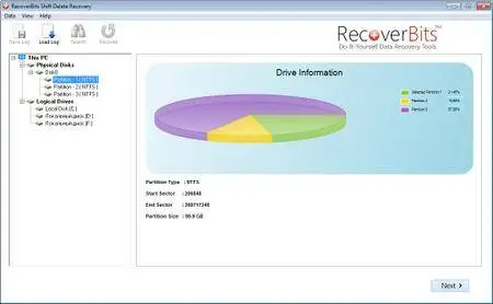 RecoverBits Shift Delete Recovery 2.4