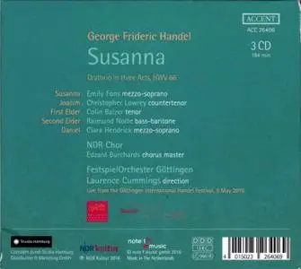 Emily Fons, Christopher Lowrey, Laurence Cummings - Handel: Susanna (2016)