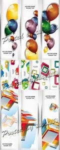 Color Banners Vector