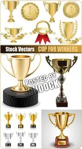 Cup for winners - Stock Vector