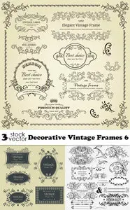 Vectors - Decorative Vintage Frames 6