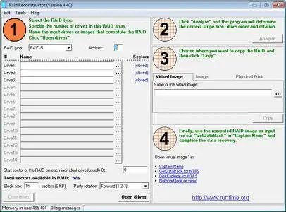Runtime RAID Reconstructor 4.40