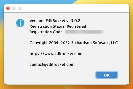 Richardson Software EditRocket 5.0.2 (macOS / Linux / Solaris)