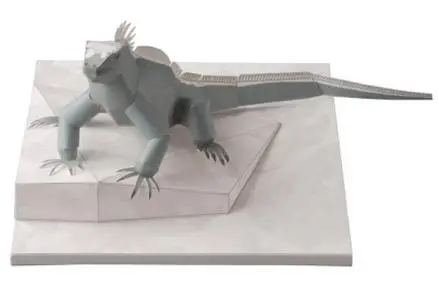 Marine Iguana, Paper Craft Model