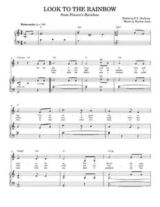 Look To The Rainbow - Astrud Gilberto, Dinah Washington, Petula Clark, Rosemary Clooney (Piano Vocal)