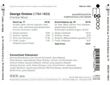 Onslow - Consortium Classicum - Nonet Op. 77, Grand Septuor Op. 79 (2008)