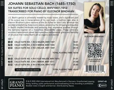 Eleonor Bindman - Johann Sebastian Bach: Cello Suites for Solo Piano (2020)