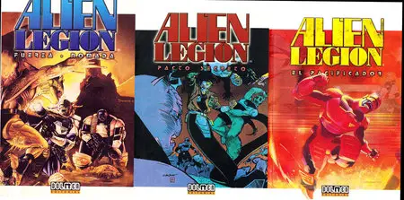 Alien Legion vol. 2: Fuerza Nomada (tomo 1), Pacto Secreto (tomo 2) y El Pacificador (tomo 3)