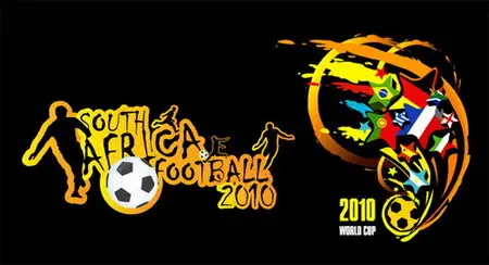 2010 World Cup in South Africa Vector material