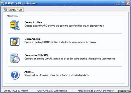 Portable UHARC GUI by Brhack ver. 3.06