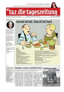 Tageszeitung TAZ vom 24 August 2011