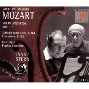 Isaac Stern: Mozart: Violin concertos Nos. 1-5; Sinfonia concertante, K. 364; Concertone, K. 190  (Box set, Vol.3, 3CDs)