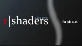 r|shaders 1.02 for 3ds max 2009-2012
