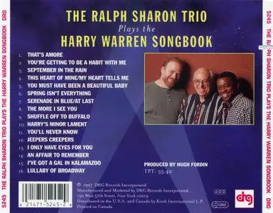 Ralph Sharon - Plays The Harry Warren Songbook (1997) {DRG Records 5245}