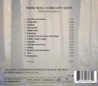 Richard Nance, The Pacific Lutheran University Choir of the West - Ēriks Ešenvalds: There Will Come Soft Rains (2020)