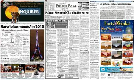 Philippine Daily Inquirer – January 01, 2010