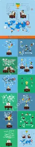 Office workers conceptual vector