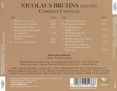 Claudio Astronio, Harmonices Mundi - Nicolaus Bruhns: Complete Cantatas (2016)