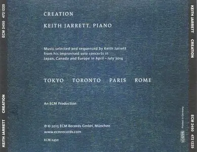 Keith Jarrett - Creation (2015) {ECM}