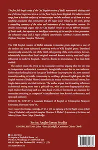 "The Old English Version of Bede's Historia Ecclesiastica" by aron M. Rowley