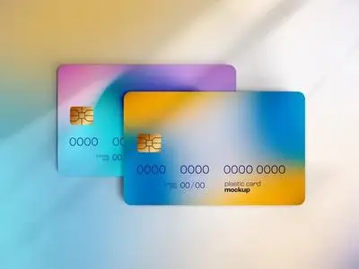 Plastic Card Mockup or Debit Card 537633663