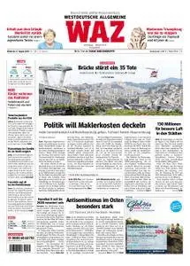 WAZ Westdeutsche Allgemeine Zeitung Essen-Postausgabe - 15. August 2018