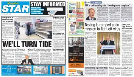 Shropshire Star Shrewsbury Edition – March 20, 2020