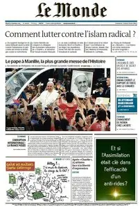 Le Monde du Mardi 20 Janvier 2015