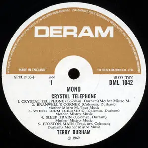 Terry Durham - Crystal Telephone (Deram 1969) 24-bit/96kHz Vinyl Rip. 