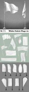 Vectors - White Fabric Flags 12