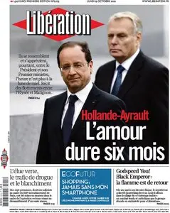 Libération du Lundi 15 Octobre 2012