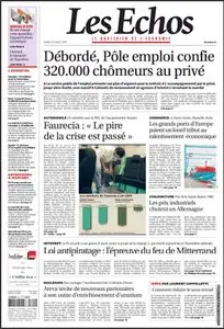 Les Echos, du Mardi 21 Juillet  2009.