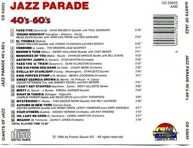 VA - Jazz Parade 40's-60's  (1996)